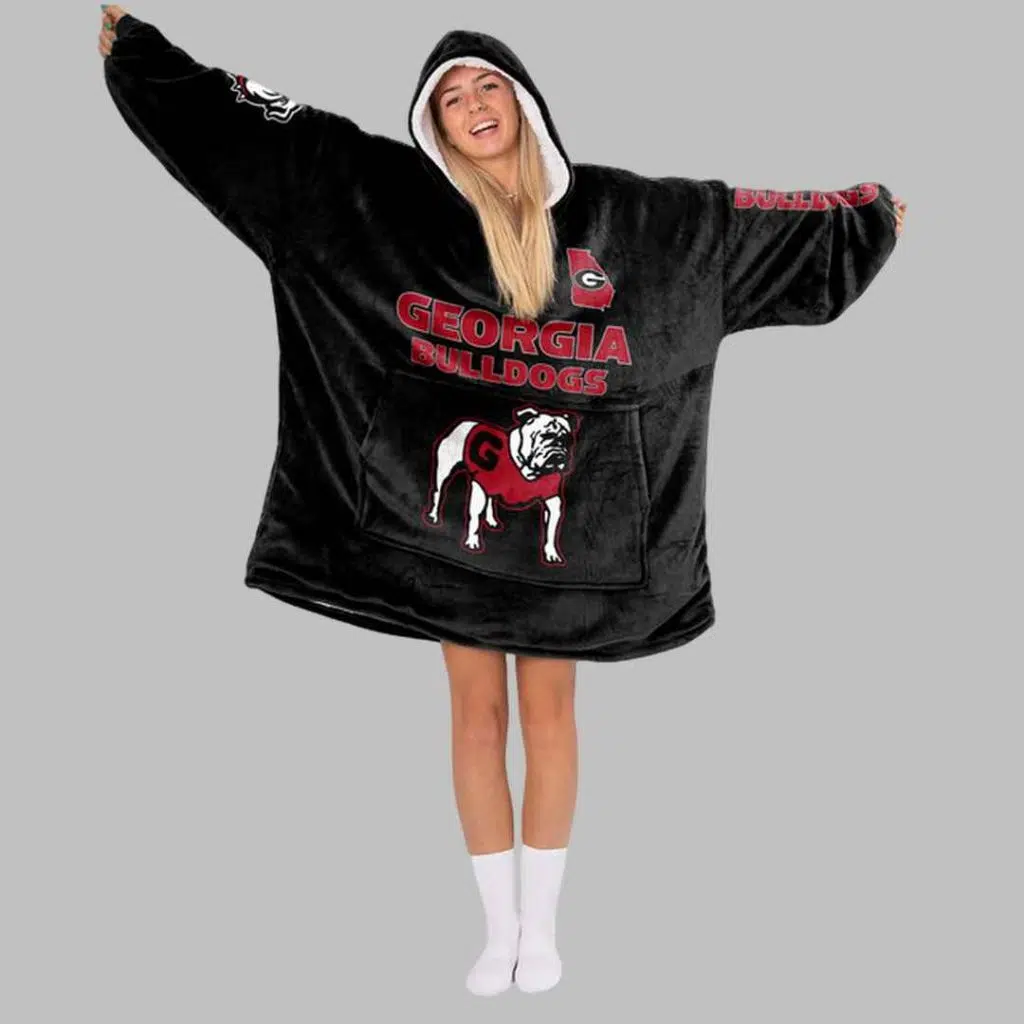 Georgia Football Unisex Blanket Hoodie 3