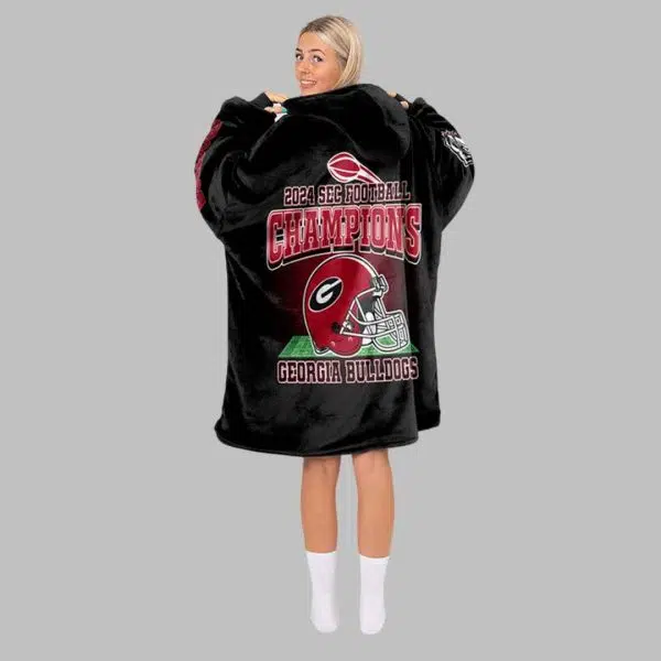 Georgia Football Unisex Blanket Hoodie 4