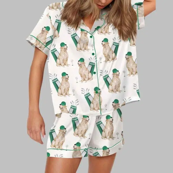 Golden Retriever Golf Pajama Set 2