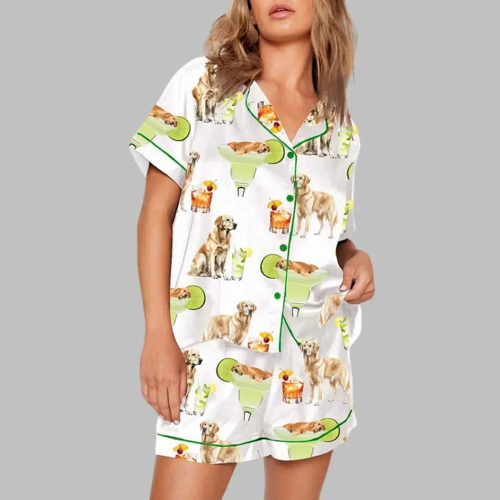 Golden Retriever Old Fashioned Pajama Set 3