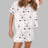 Golf Party Par Print Pajama Set 2