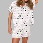 Golf Party Par Print Pajama Set