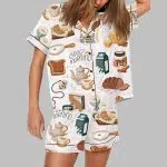 Good Morning Breakfast Kitchen Food Bread Pajama Set