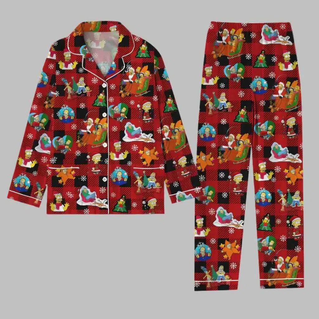 Homer Simpson Santa Pajama Set 3