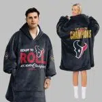 Houston Football Unisex Blanket Hoodie