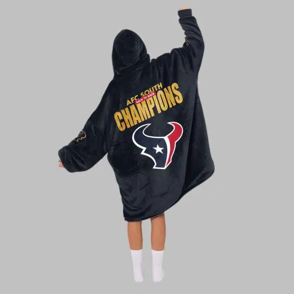 Houston Football Unisex Blanket Hoodie 3