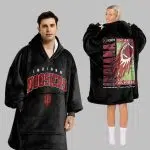 Indiana Football Blanket Hoodie