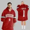 Indiana Football Unisex Blanket Hoodie 2