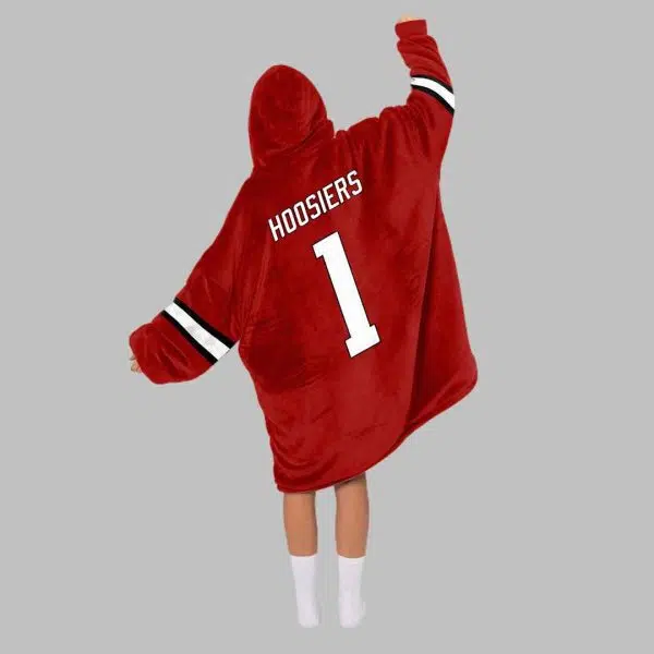 Indiana Football Unisex Blanket Hoodie 3