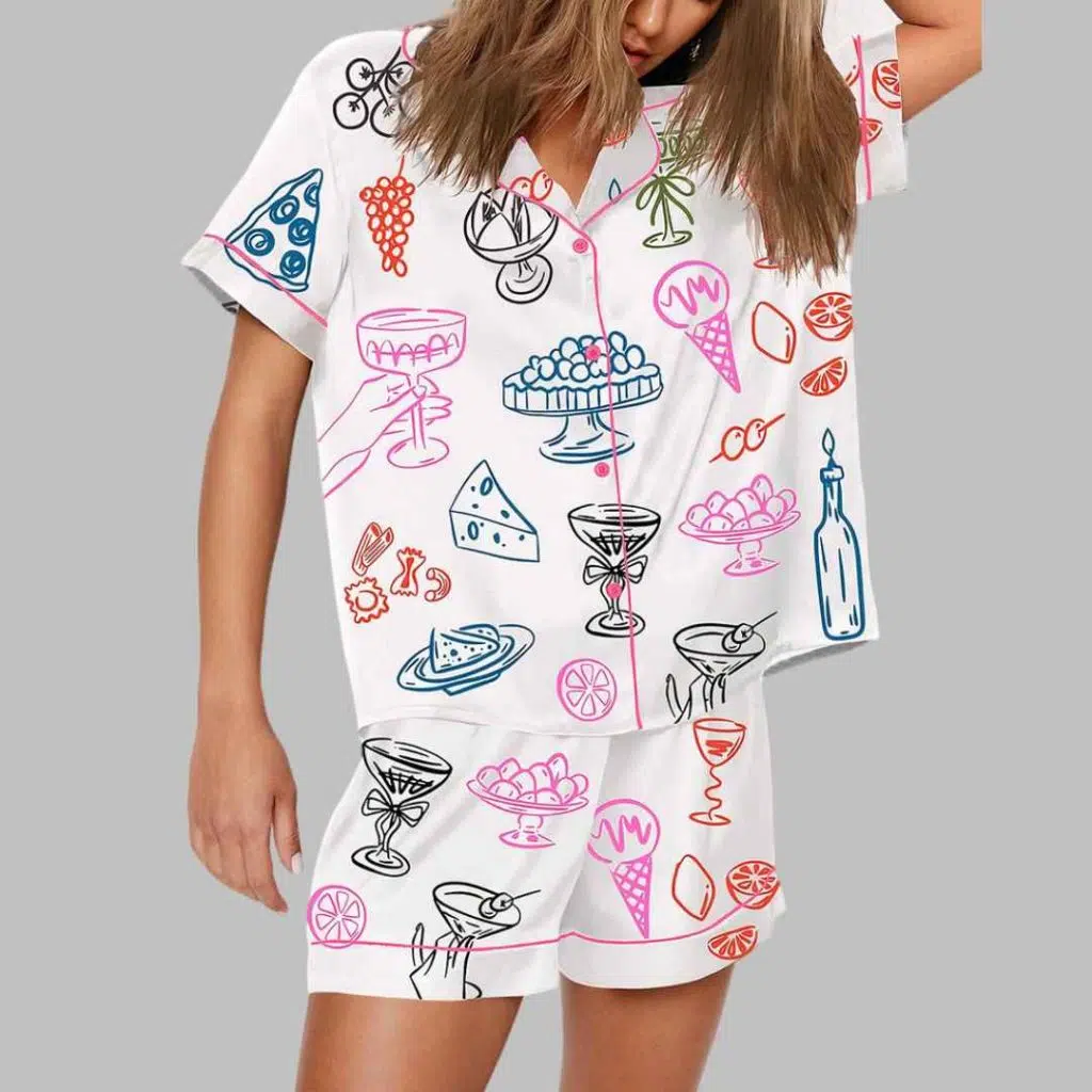 Italian Food and Drink Pajama Set 2