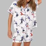 Jumping Josh Allen Buffalo Football Pajama Set