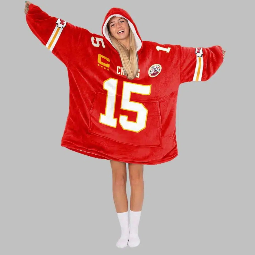 Kansas City Football Unisex Blanket Hoodie 4