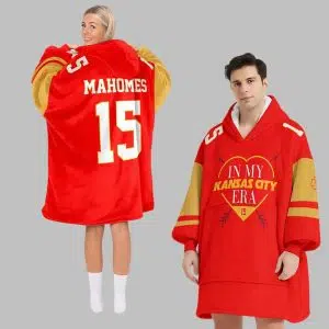 Kansas City In My Kansas City ERA Football Unisex Blanket Hoodie 2