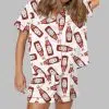 Ketchup Bottle Satin Pajama Set 2