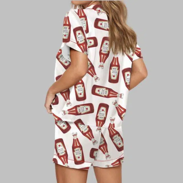 Ketchup Bottle Satin Pajama Set 3