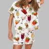 Kinds Of Espresso Martini Wine Pajama Set 2