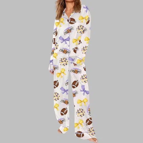 LSU Football Pajama Set 3