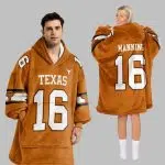 Longhorns Football Unisex Blanket Hoodie