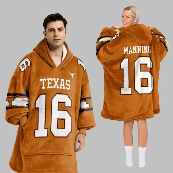 Longhorns Football Unisex Blanket Hoodie 2