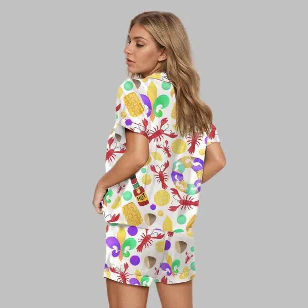 Mardi Gras Crawfish Pajama Set 3