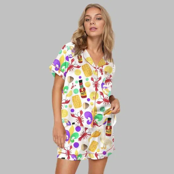 Mardi Gras Crawfish Pajama Set 4