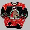 Mike Tyson Merry Chrithmith Kith My Ath Christmas Knitted Ugly Christmas Sweater 2