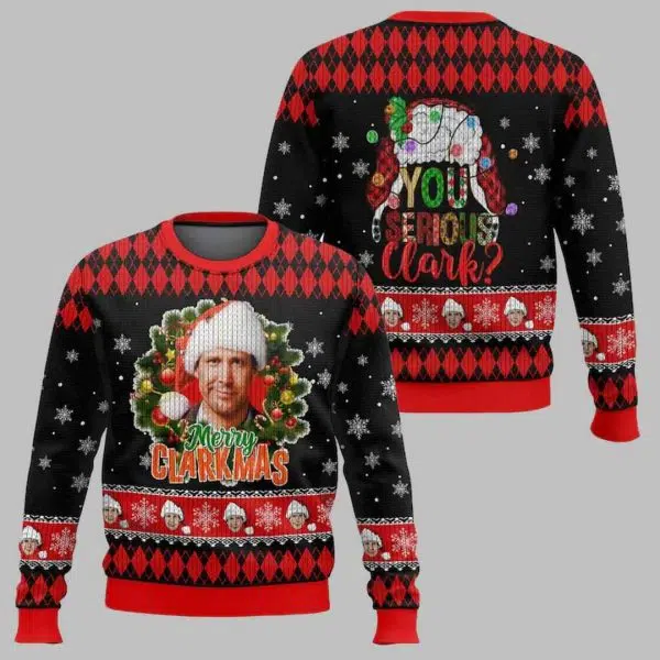 National Lampoon Clark Griswold Ugly Christmas Sweater 3