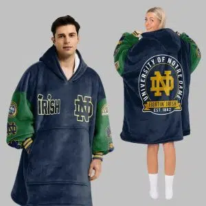 Notre Dame Football Blanket Hoodie 2 1