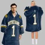 Notre Dame Football Blanket Hoodie