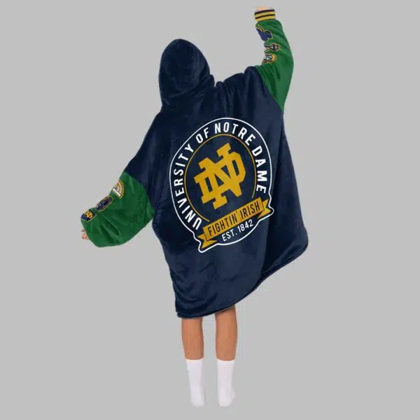 Notre Dame Football Blanket Hoodie 3 1