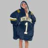 Notre Dame Football Blanket Hoodie 3