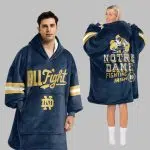 Notre Dame Football Unisex Blanket Hoodie