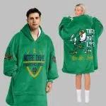 Notre Dame Football Unisex Blanket Hoodie