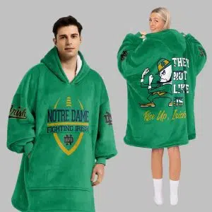 Notre Dame Football Unisex Blanket Hoodie 2 2