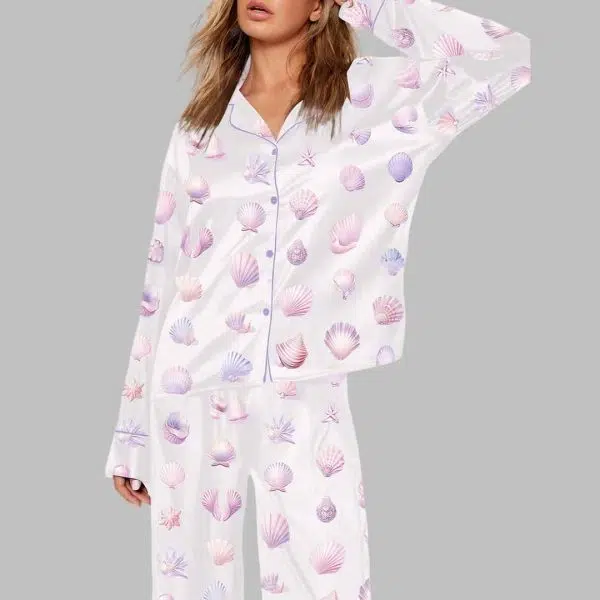 Ocean Shells Valentines Day Pajama Set 3