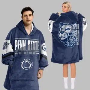 Penn State Nittany Lions Football Blanket Hoodie 2