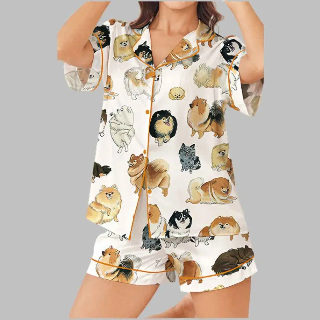 Pomeranian Pajama Set 3