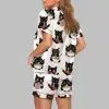 Ramen Cat Print Pajama Set 4