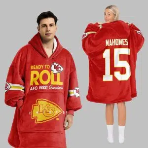 Ready To Roll Kansas City Football Unisex Blanket Hoodie 2