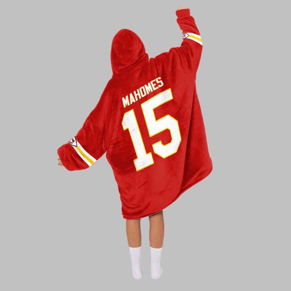 Ready To Roll Kansas City Football Unisex Blanket Hoodie 4