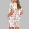 Rose All Day Wine Pajama Set 4