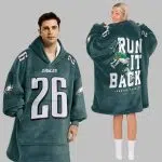 Run It Back 26 Philadelphia Football Unisex Blanket Hoodie