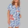 Sardine Fresh Art Print Pajama Set 3