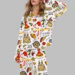 Spain Travel Satin Pajama Set