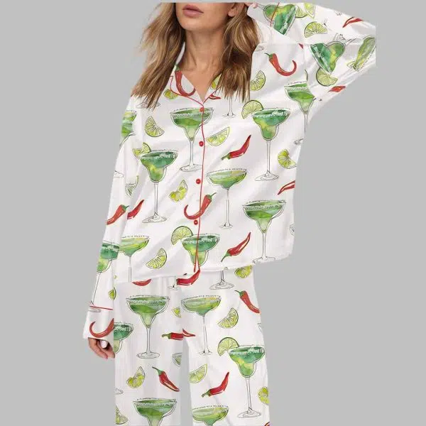 Spicy Margarita Satin Pajama Set 2