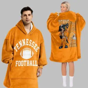 Tennessee Football Unisex Blanket Hoodie 1