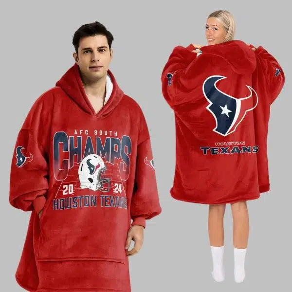 Texans Football Unisex Blanket Hoodie 2