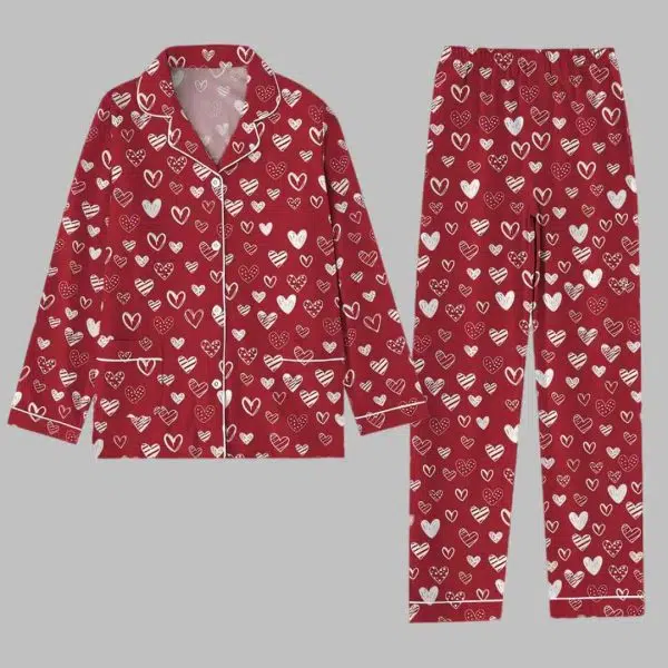 The Hearts Valentine Pajama Set 3