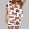 Tigers Football Bengal Art Print Pajama Set 2