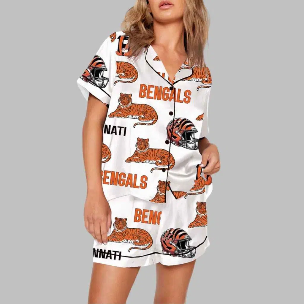 Tigers Football Bengal Art Print Pajama Set 3